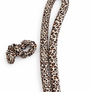 Heatless Curling Rod Leopard Print No Heat Curls Soft Waves Overnight Scrunchies